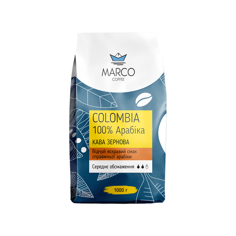 Кава Зернова Colombia