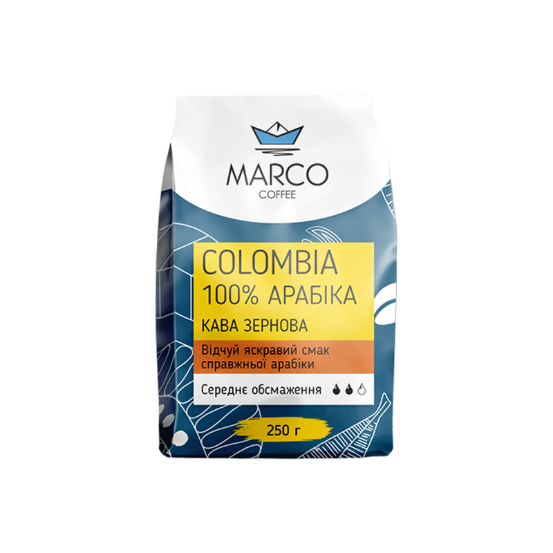 Кава Зернова Colombia