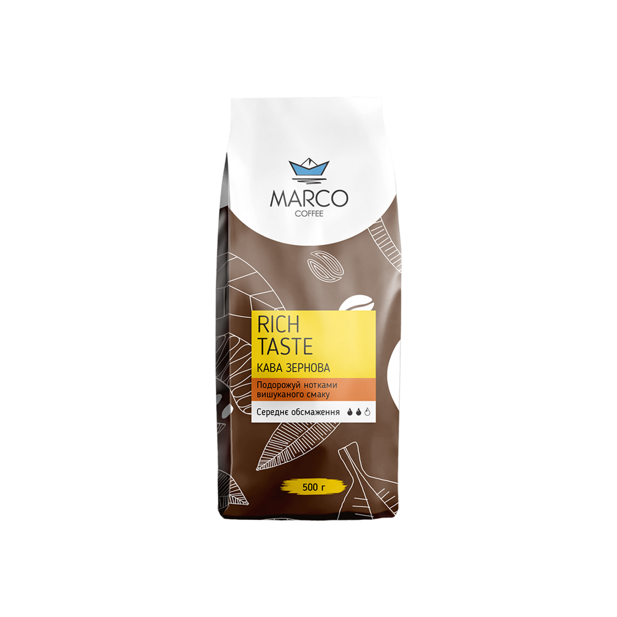Marco Barbieri イタリア　クレモナ　4/4 Кава зернова Rich Taste арабіка — Marco Coffee